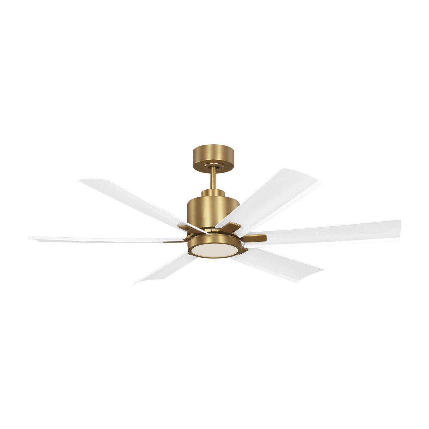 Generation Lighting - 6FLSM52BBSD - 52"Ceiling Fan - Flera Smart 52 LED - Burnished Brass