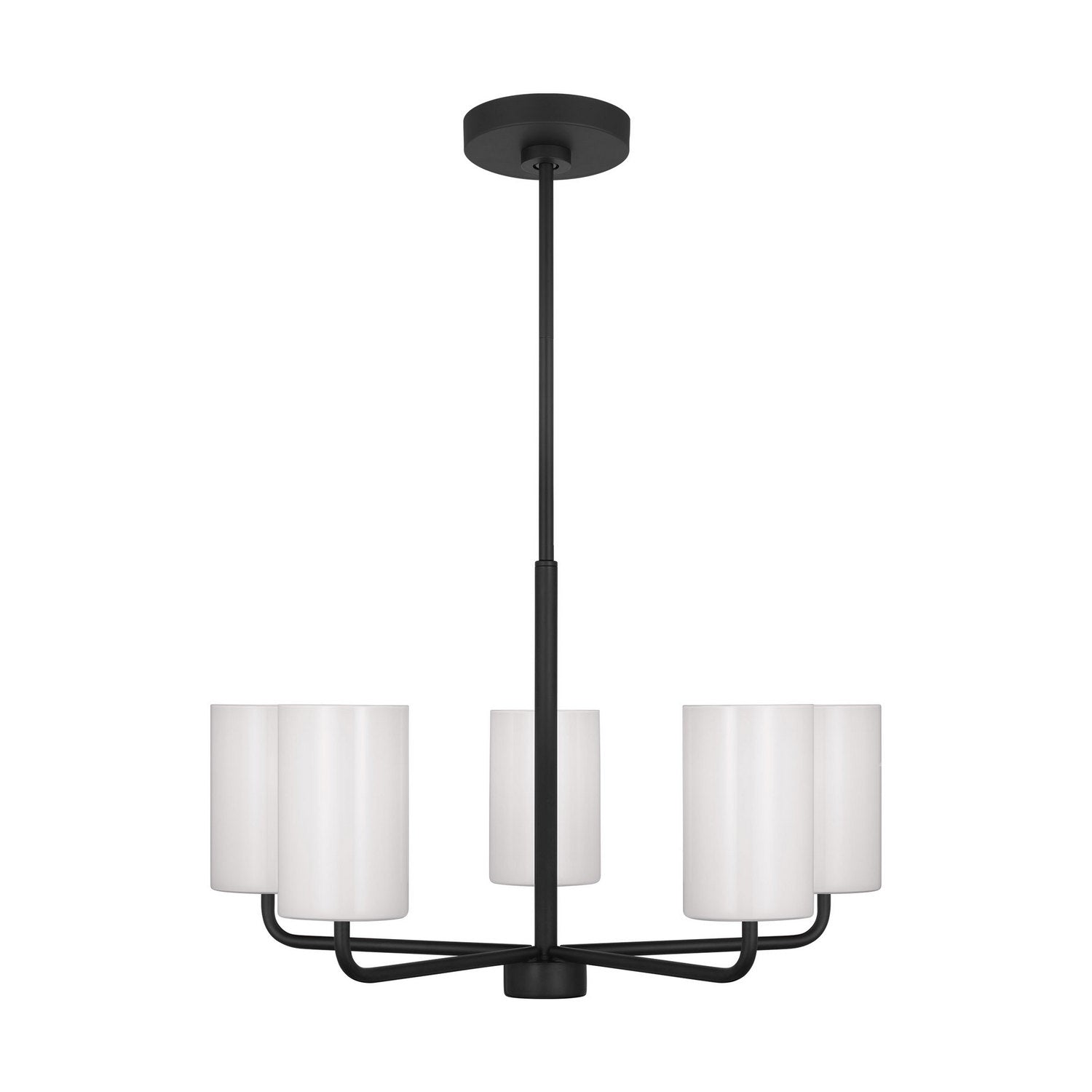 Generation Lighting - GLC1015EN3/MBK - Five Light Chandelier - Rhett - Midnight Black