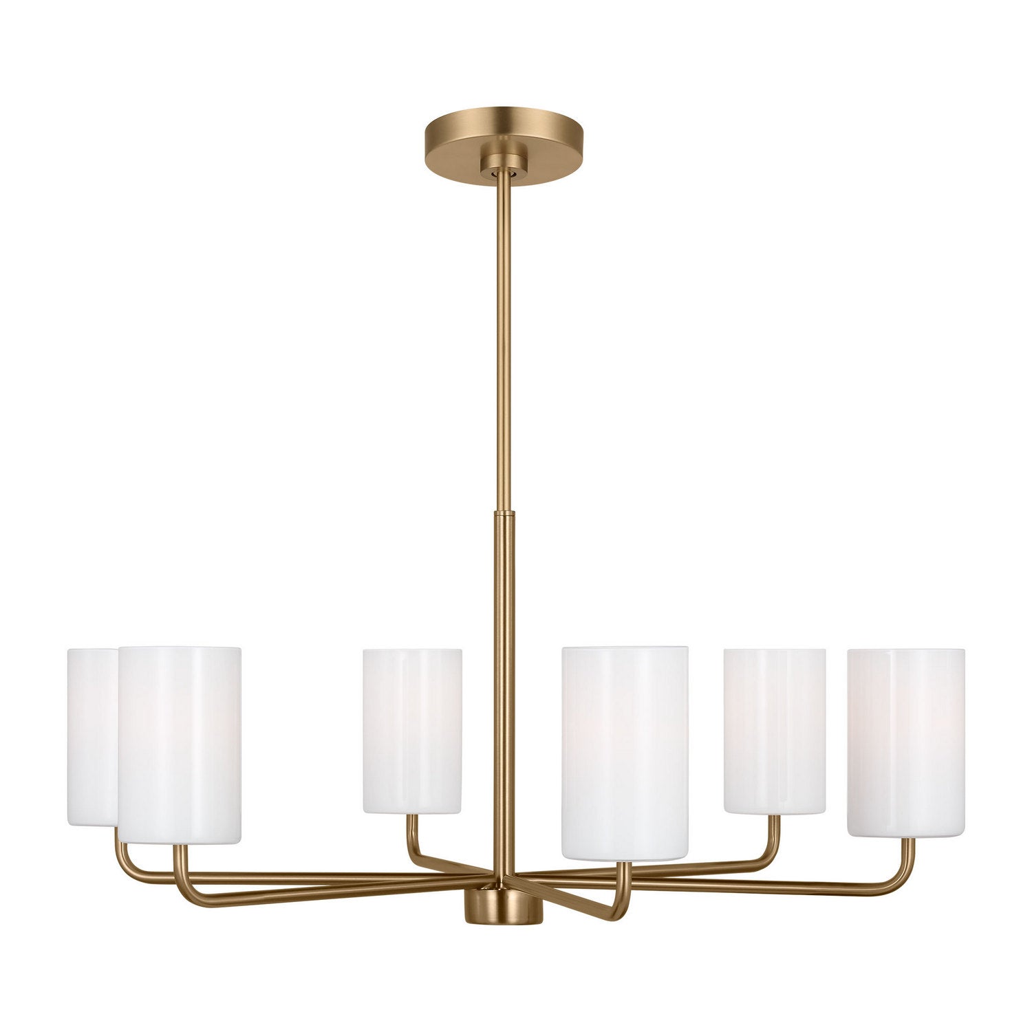 Generation Lighting - GLC1026EN3/SB - Six Light Chandelier - Rhett - Satin Bronze