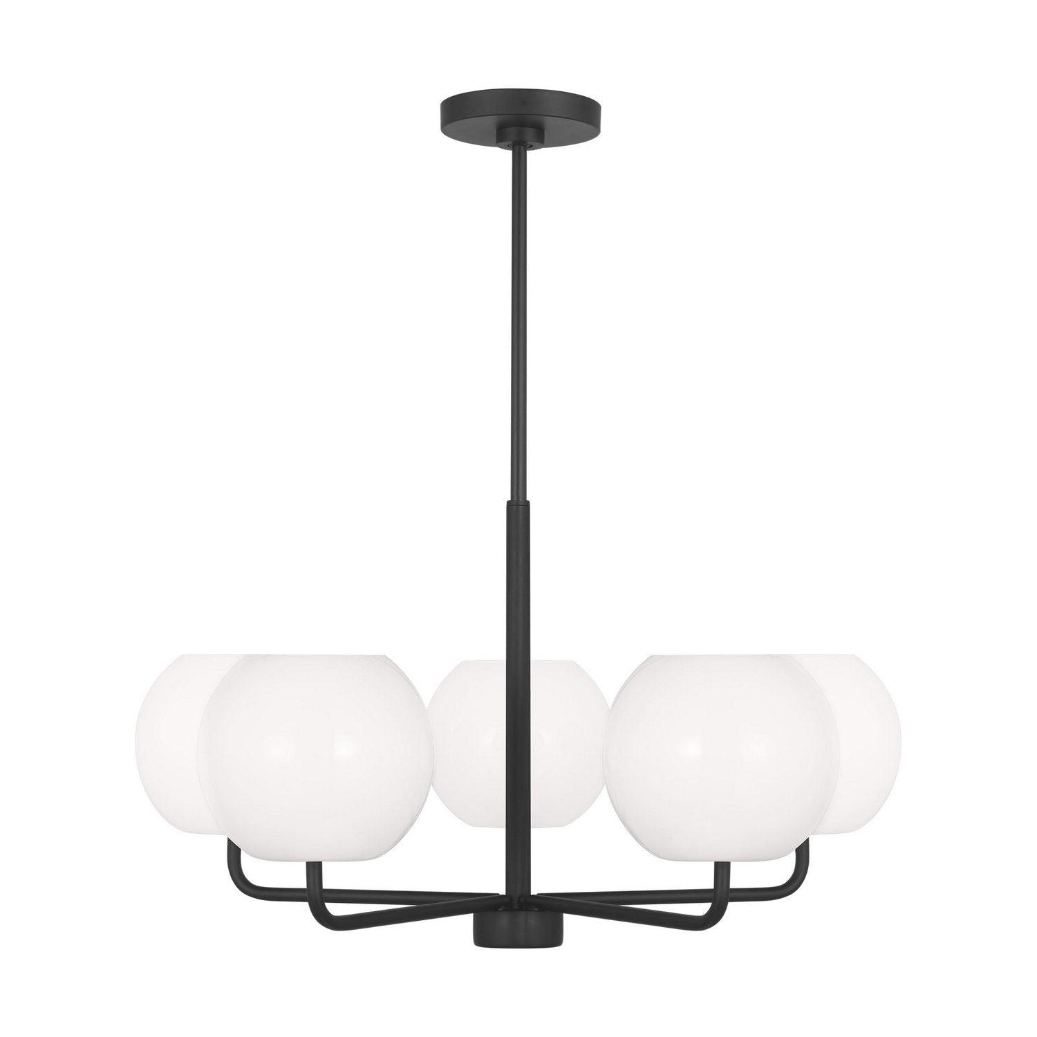 Generation Lighting - GLC1055EN3/MBK - Five Light Chandelier - Rory - Midnight Black