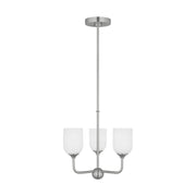 Generation Lighting - GLC1073EN3/BS - Three Light Chandelier - Emile - Brushed Steel