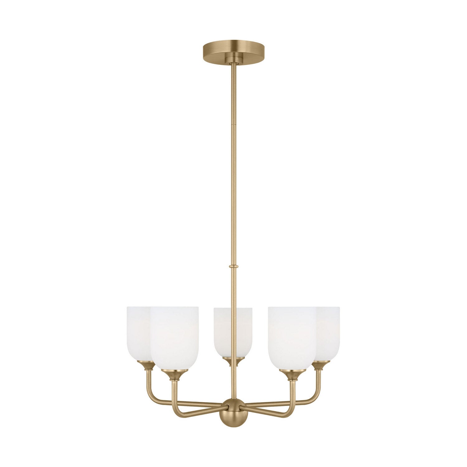 Generation Lighting - GLC1085EN3/SB - Five Light Chandelier - Emile - Satin Bronze