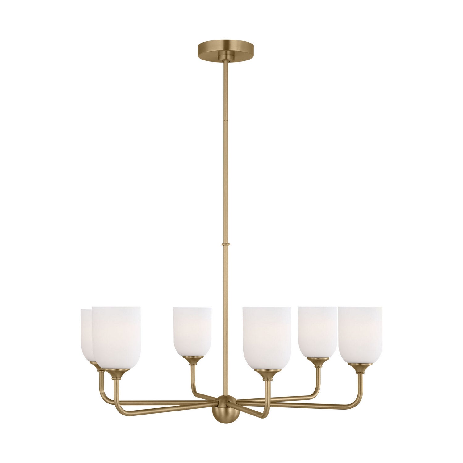 Generation Lighting - GLC1096EN3/SB - Six Light Chandelier - Emile - Satin Bronze