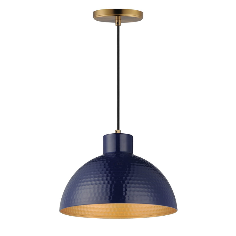 Maxim - 35144GNNAB - One Light Pendant - Rockport - Green / Natural Aged Brass