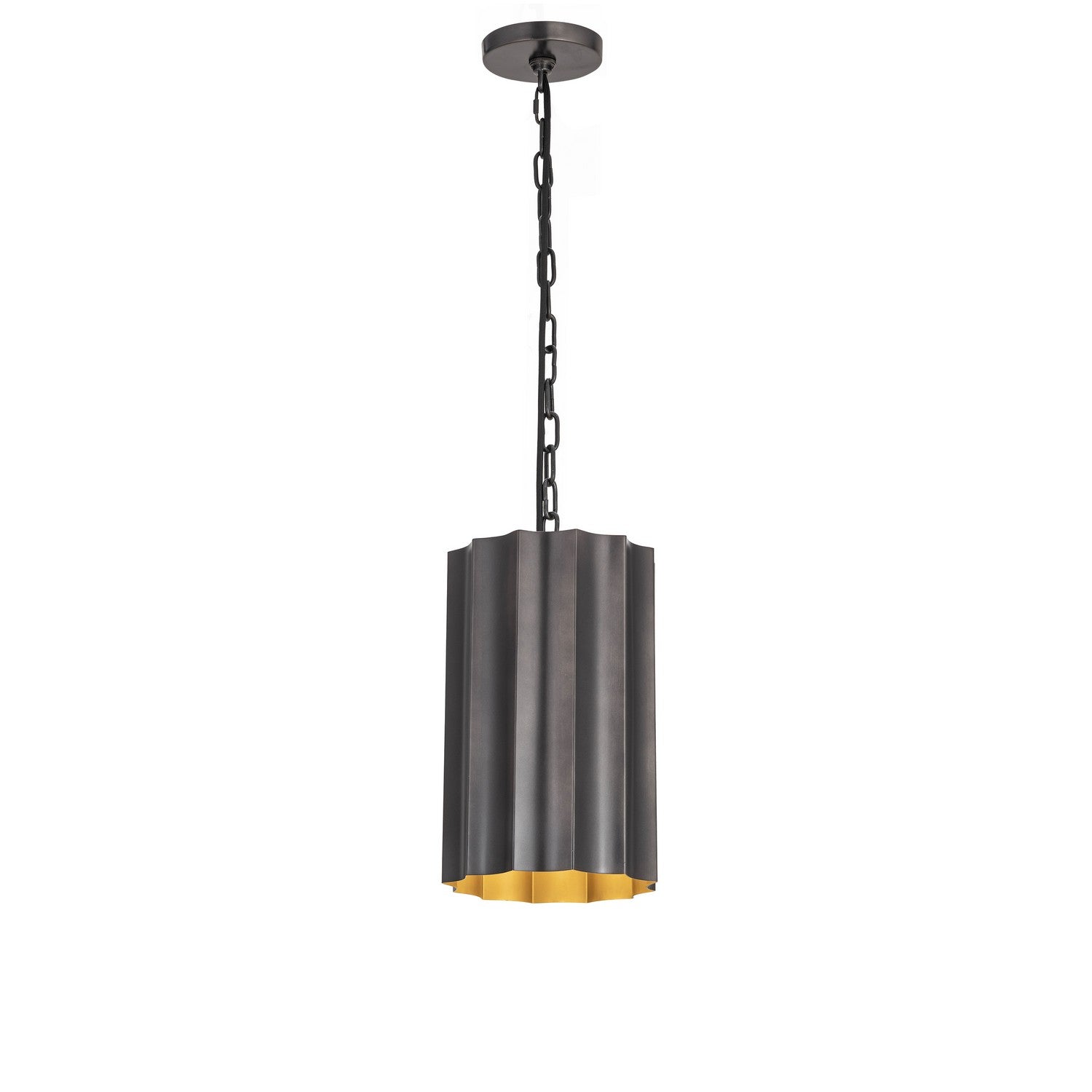 Maxim - 39131GMGLD - One Light Mini Pendant - Allegra - Gunmetal / Gold