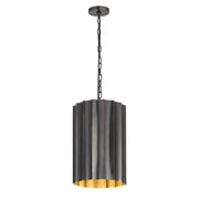 Maxim - 39132GMGLD - One Light Pendant - Allegra - Gunmetal / Gold