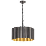 Maxim - 39133GMGLD - One Light Pendant - Allegra - Gunmetal / Gold