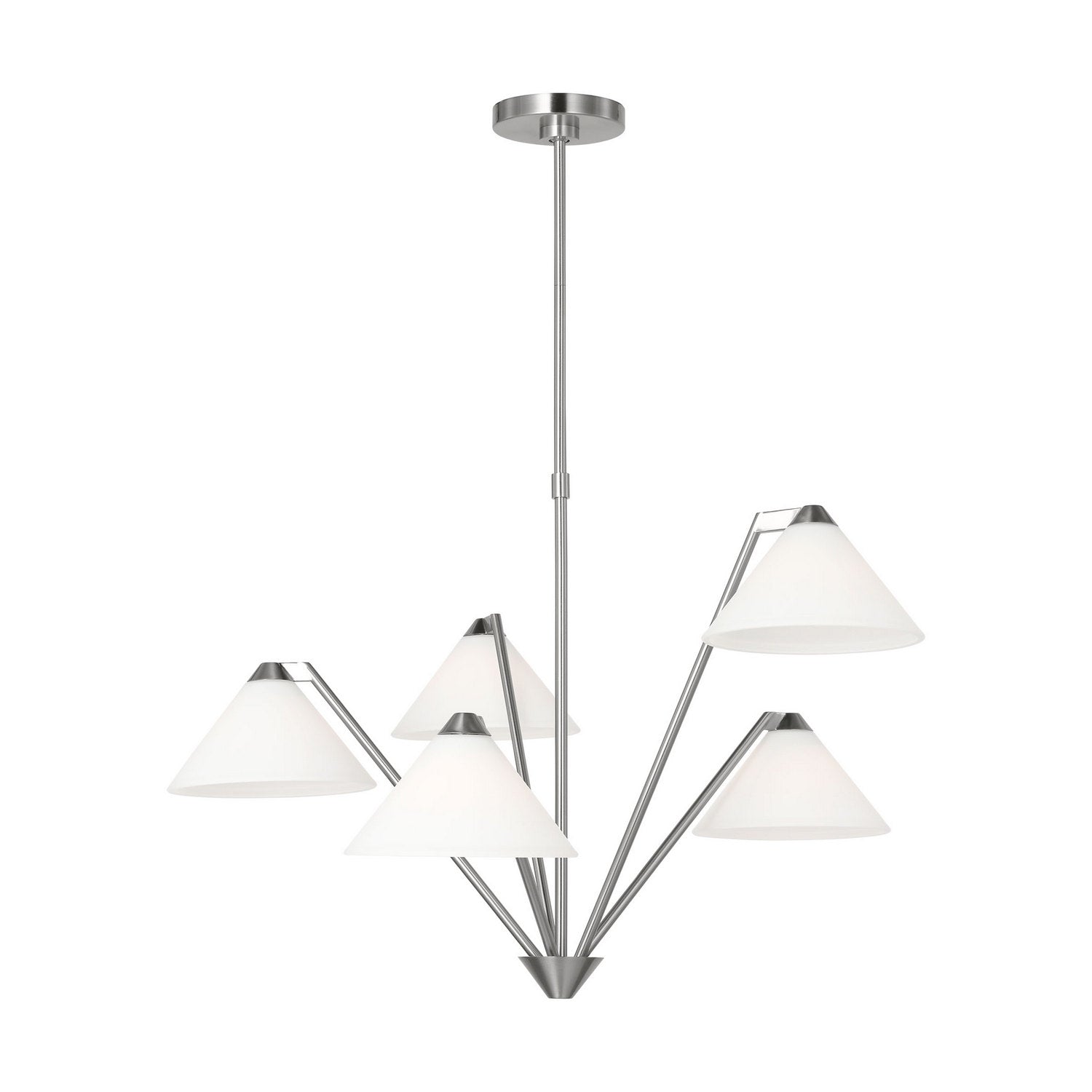 Generation Lighting - GLC1255BS - Chandelier - Werley - Brushed Nickel