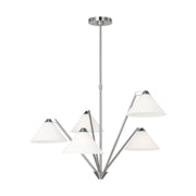 Generation Lighting - GLC1255BS - Chandelier - Werley - Brushed Nickel