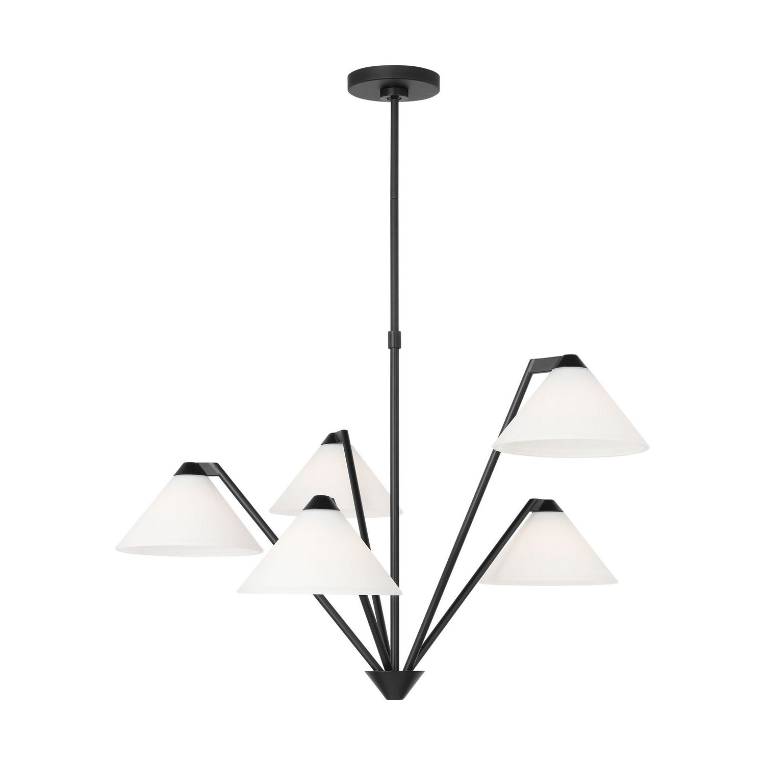 Generation Lighting - GLC1255MBK - Chandelier - Werley - Midnight Black