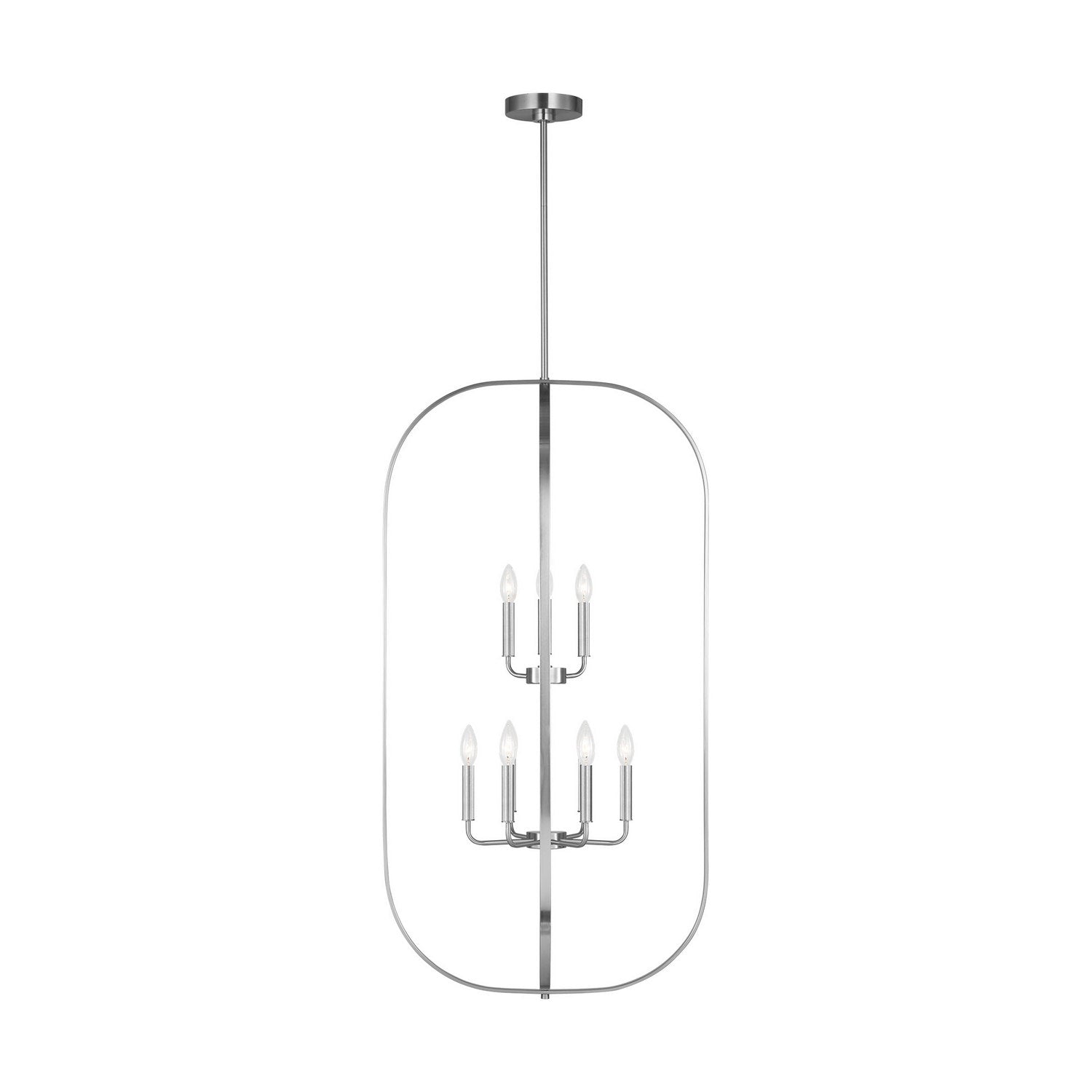 Generation Lighting - GLC1329BS - Nine Light Chandelier - Loretto - Brushed Nickel