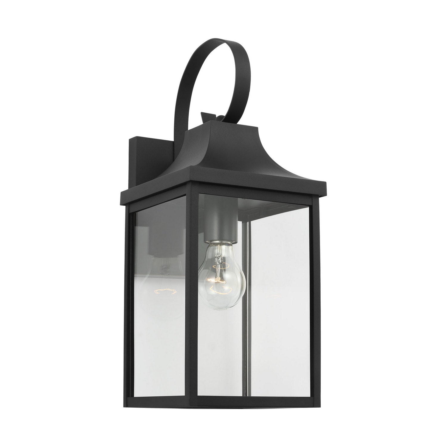 Generation Lighting - GLO1021EN3/TXB - One Light Lantern - Saybrook - Textured Black