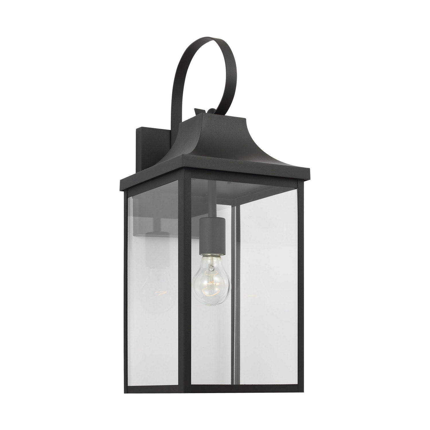 Generation Lighting - GLO1031EN3/TXB - One Light Lantern - Saybrook - Textured Black