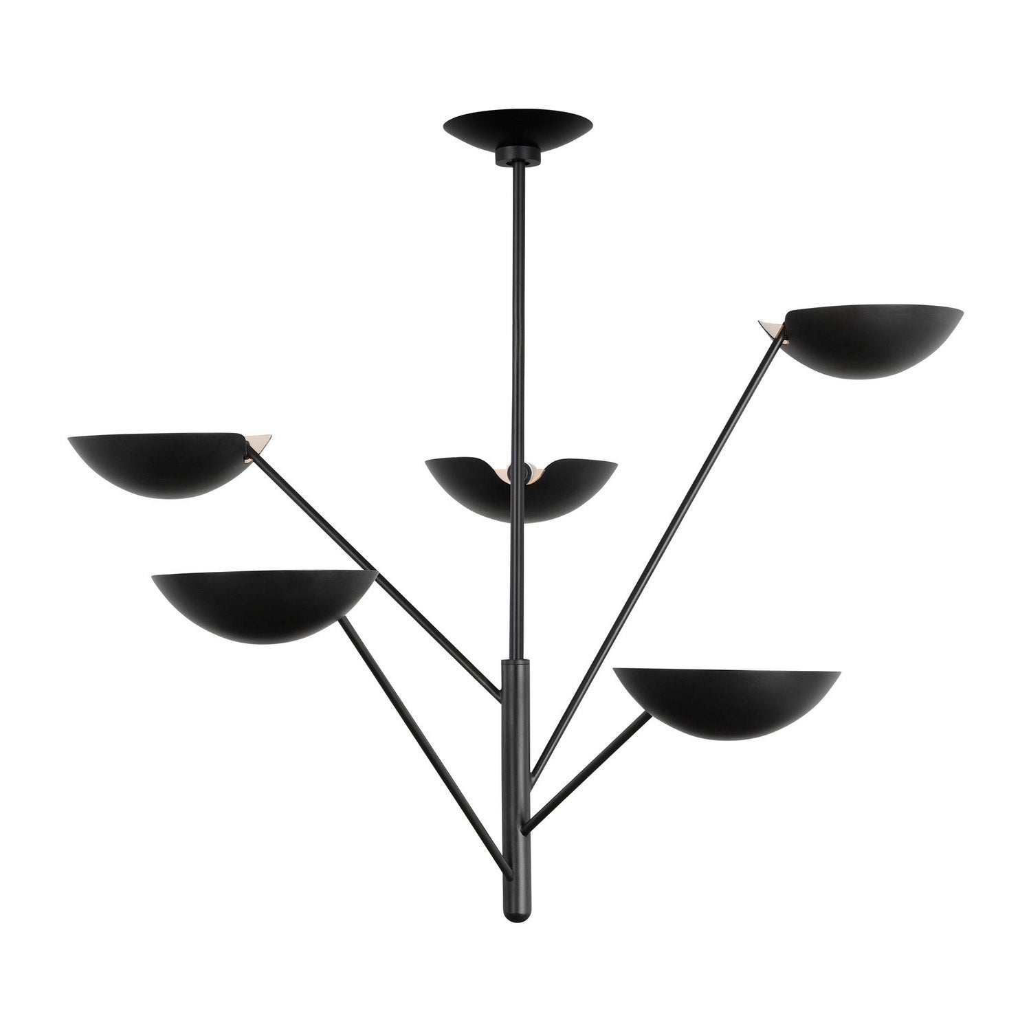 Visual Comfort Studio - EC1285AI - Five Light Chandelier - Nevel - Aged Iron