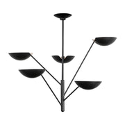 Visual Comfort Studio - EC1285AI - Five Light Chandelier - Nevel - Aged Iron
