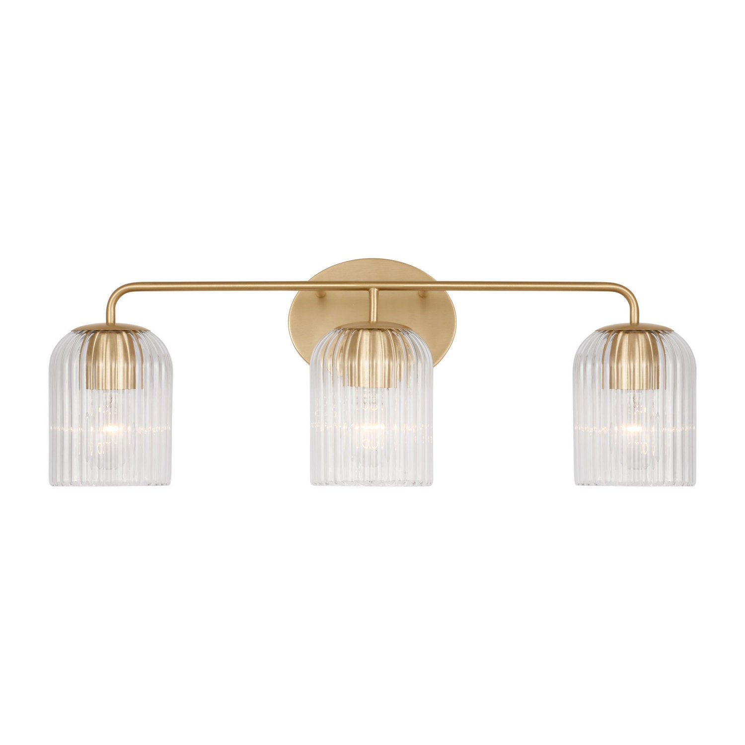 Generation Lighting - GLV1133SB - Three Light Vanity - Eisele - Satin Brass