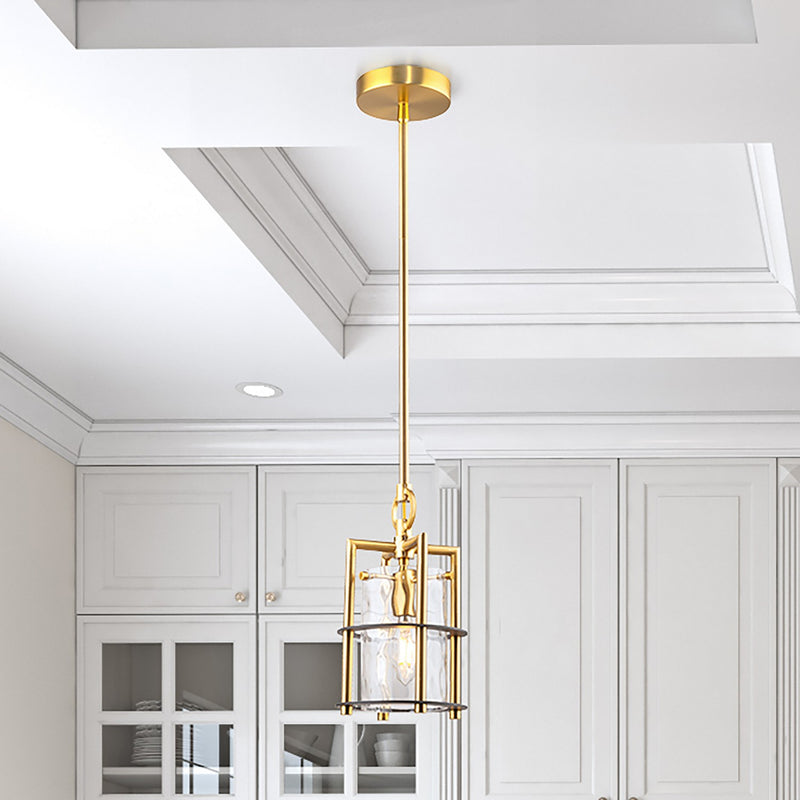 Artcraft - AC11810BB - One Light Pendant - Burford - Brass & Black