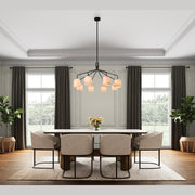 Artcraft - SC13378BB - Eight Light Chandelier - Crema - Black, Brushed Brass