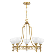 Savoy House - 1-1606-5-322 - Five Light Chandelier - Allston - Warm Brass