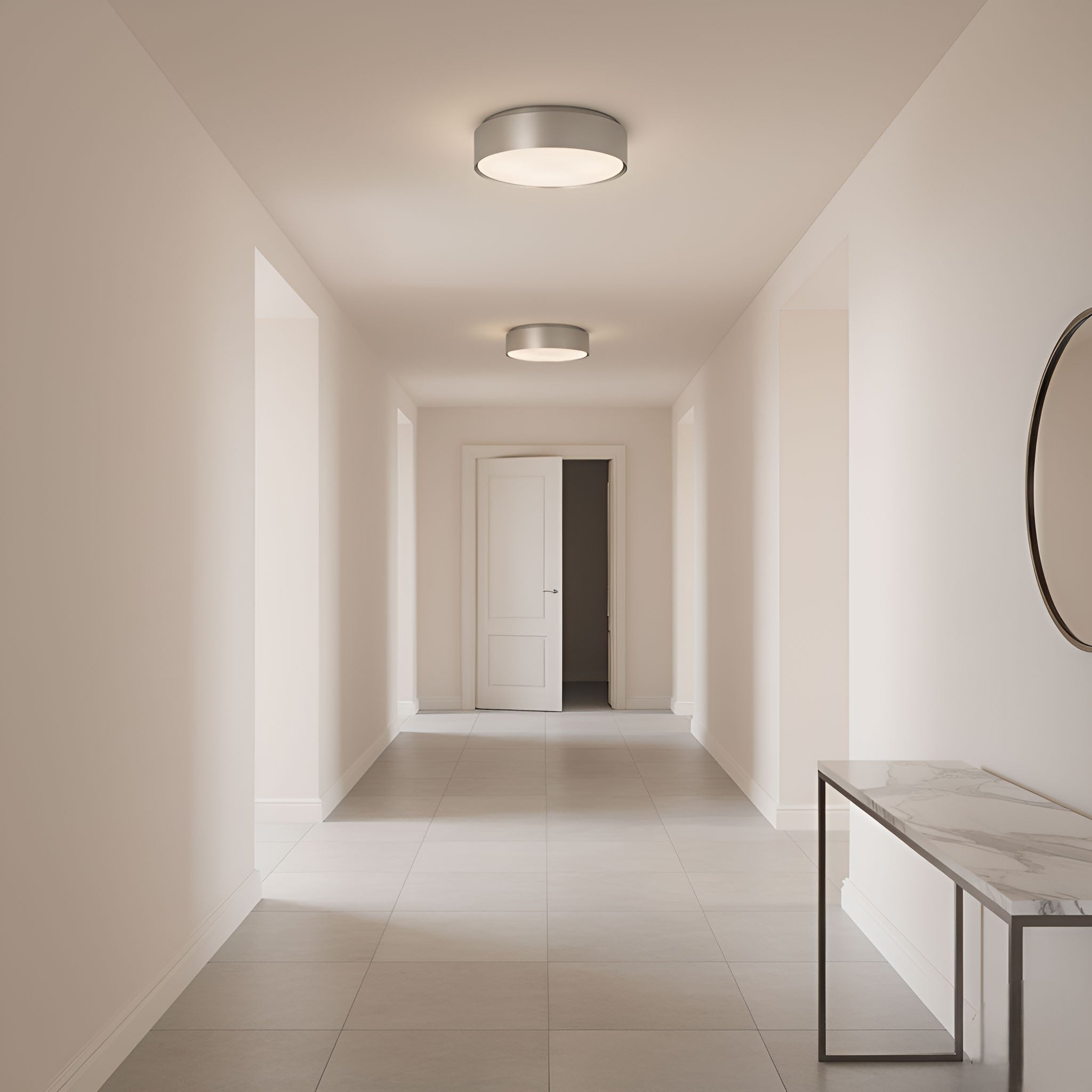 Visual Comfort Studio - DJF1063BS - Three Light Flush Mount - Dartmore - Brushed Nickel