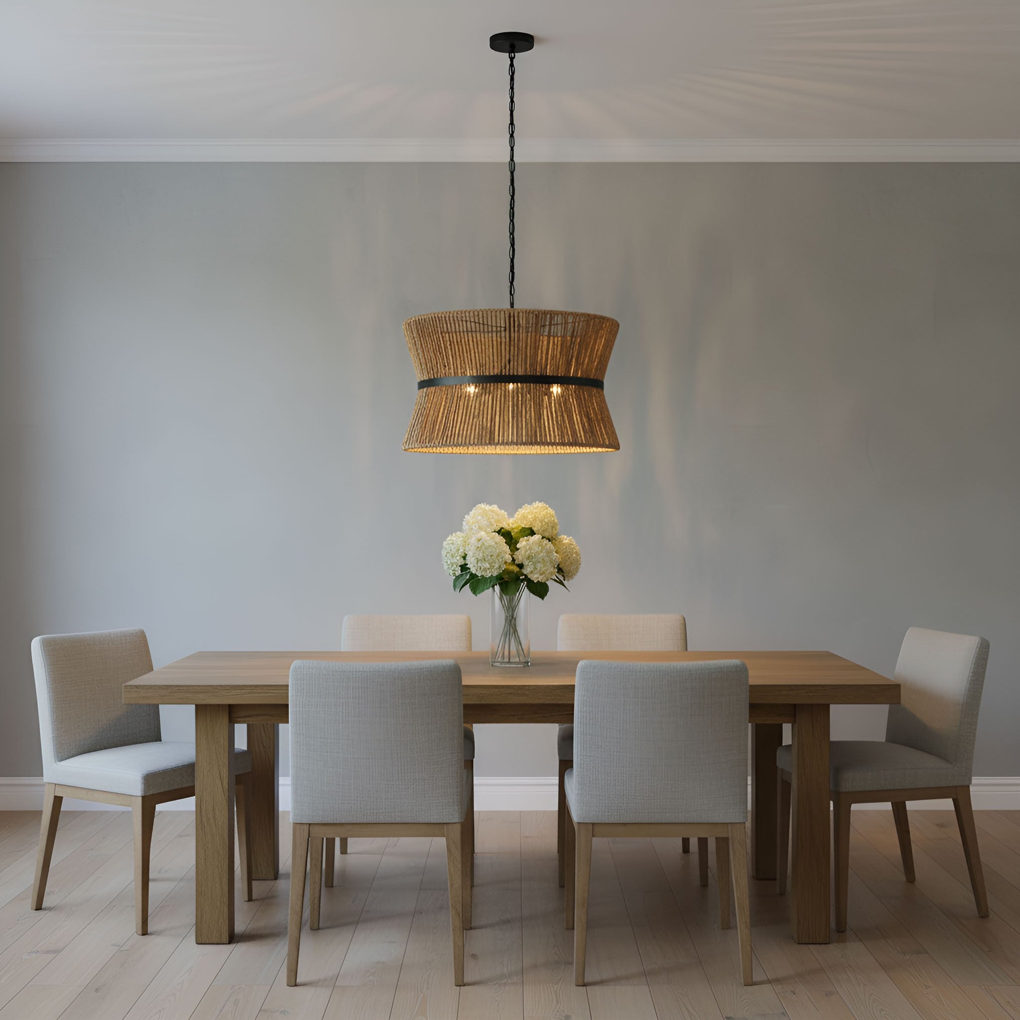 Visual Comfort Studio - DJP1063MBK - Three Light Pendant - Thurlo - Midnight Black