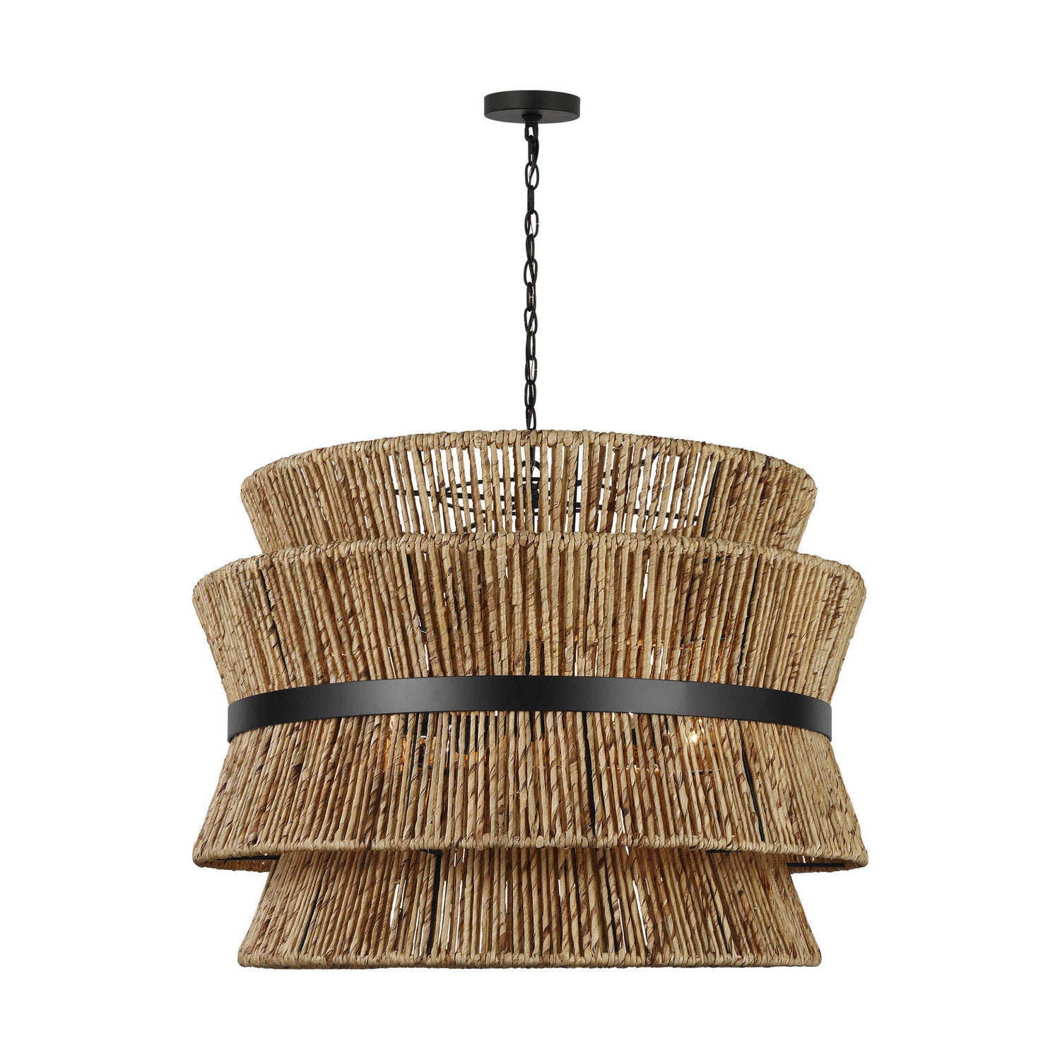 Visual Comfort Studio - DJP1074MBK - Four Light Pendant - Thurlo - Midnight Black