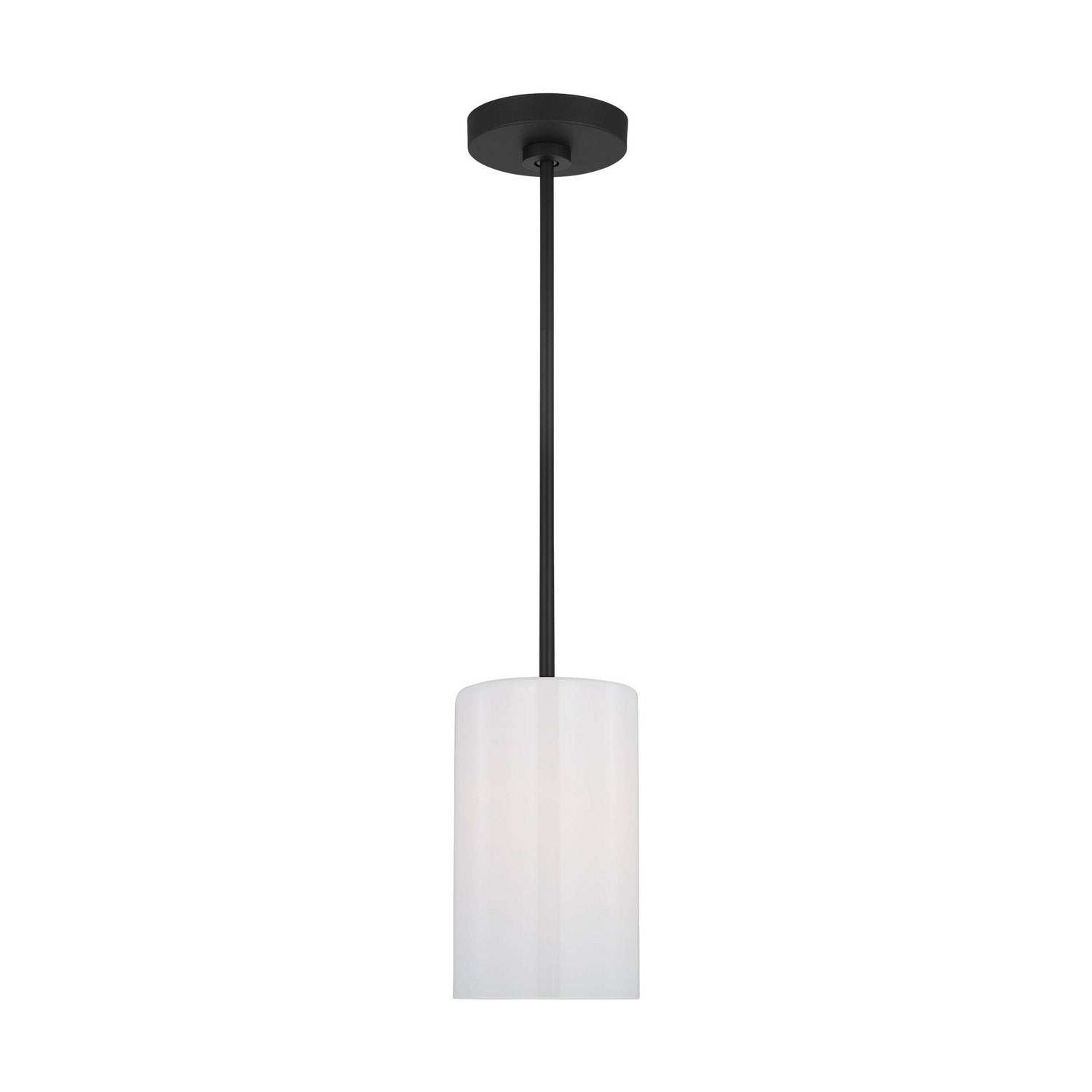 Generation Lighting - GLP1001EN3/MBK - One Light Mini Pendant - Rhett - Midnight Black