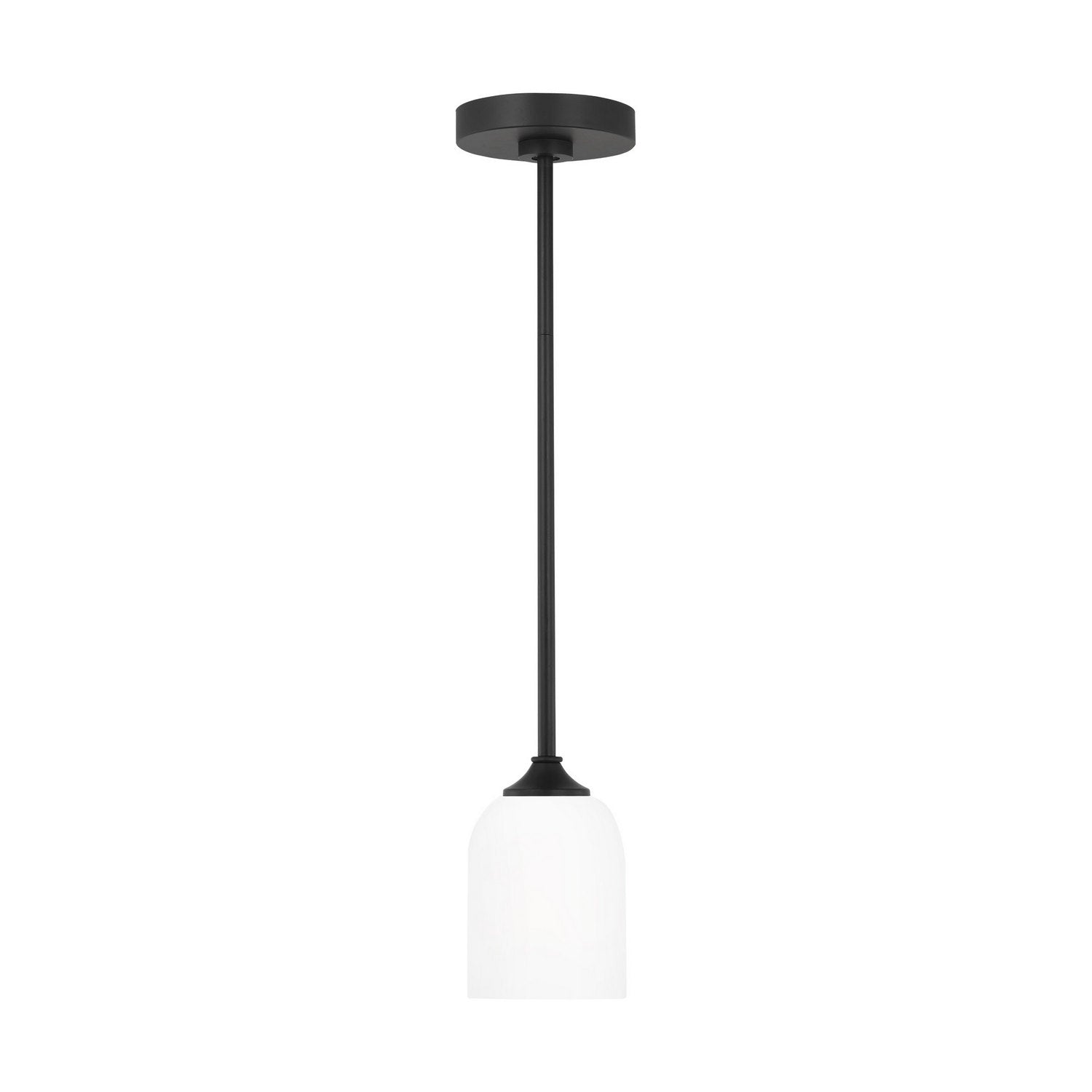 Generation Lighting - GLP1021EN3/MBK - One Light Mini Pendant - Emile - Midnight Black