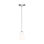 Generation Lighting - GLP1031BS - One Light Mini-Pendant - Miles - Brushed Nickel