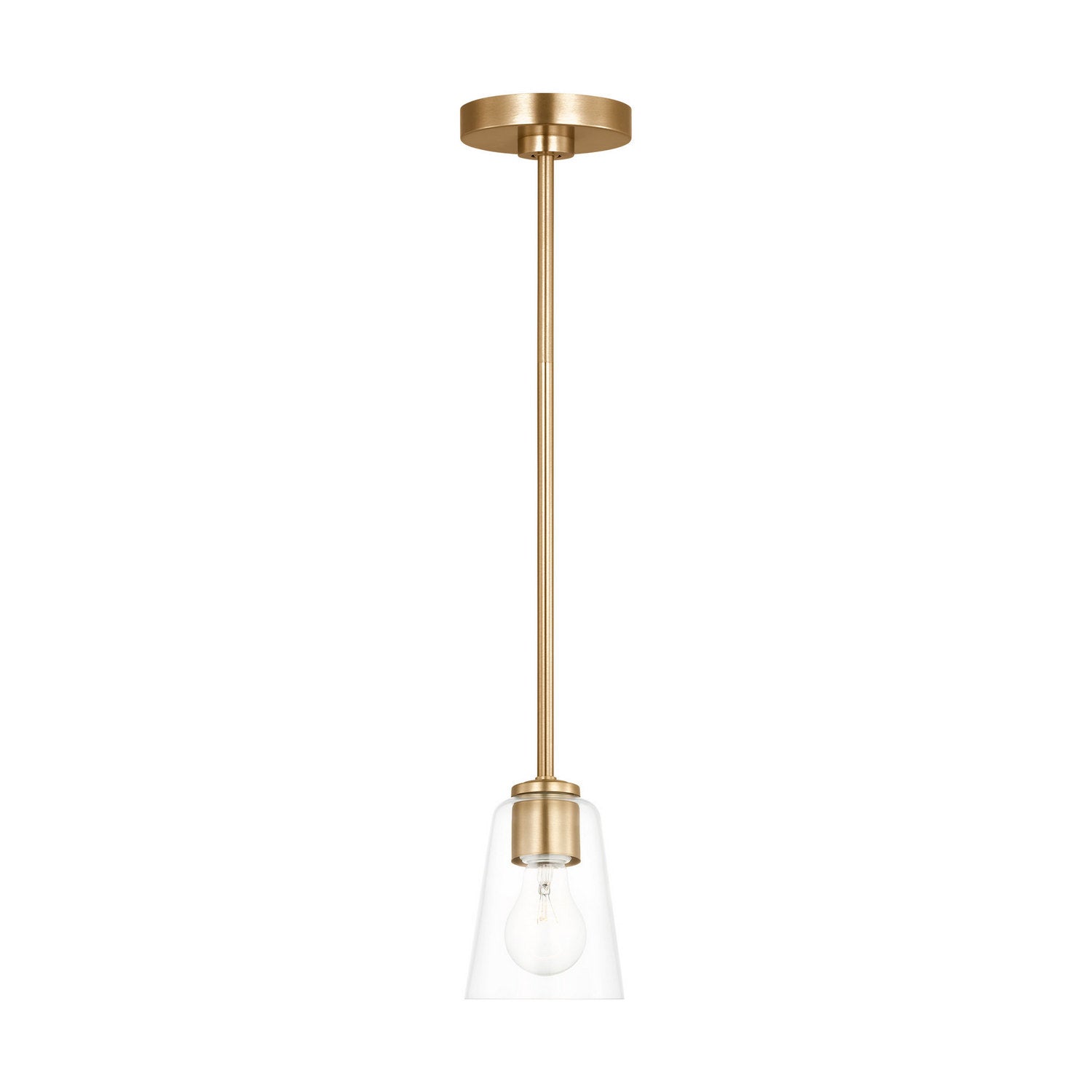 Generation Lighting - GLP1041SB - One Light Mini-Pendant - Miles - Satin Brass