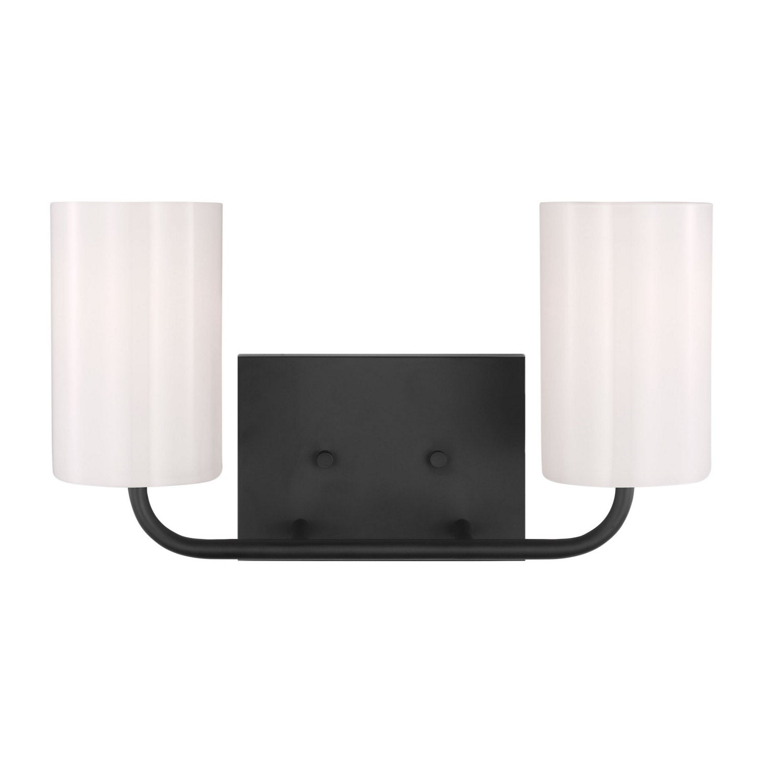 Generation Lighting - GLV1002EN3/MBK - Two Light Vanity - Rhett - Midnight Black