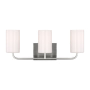 Generation Lighting - GLV1003EN3/BS - Three Light Vanity - Rhett - Brushed Steel