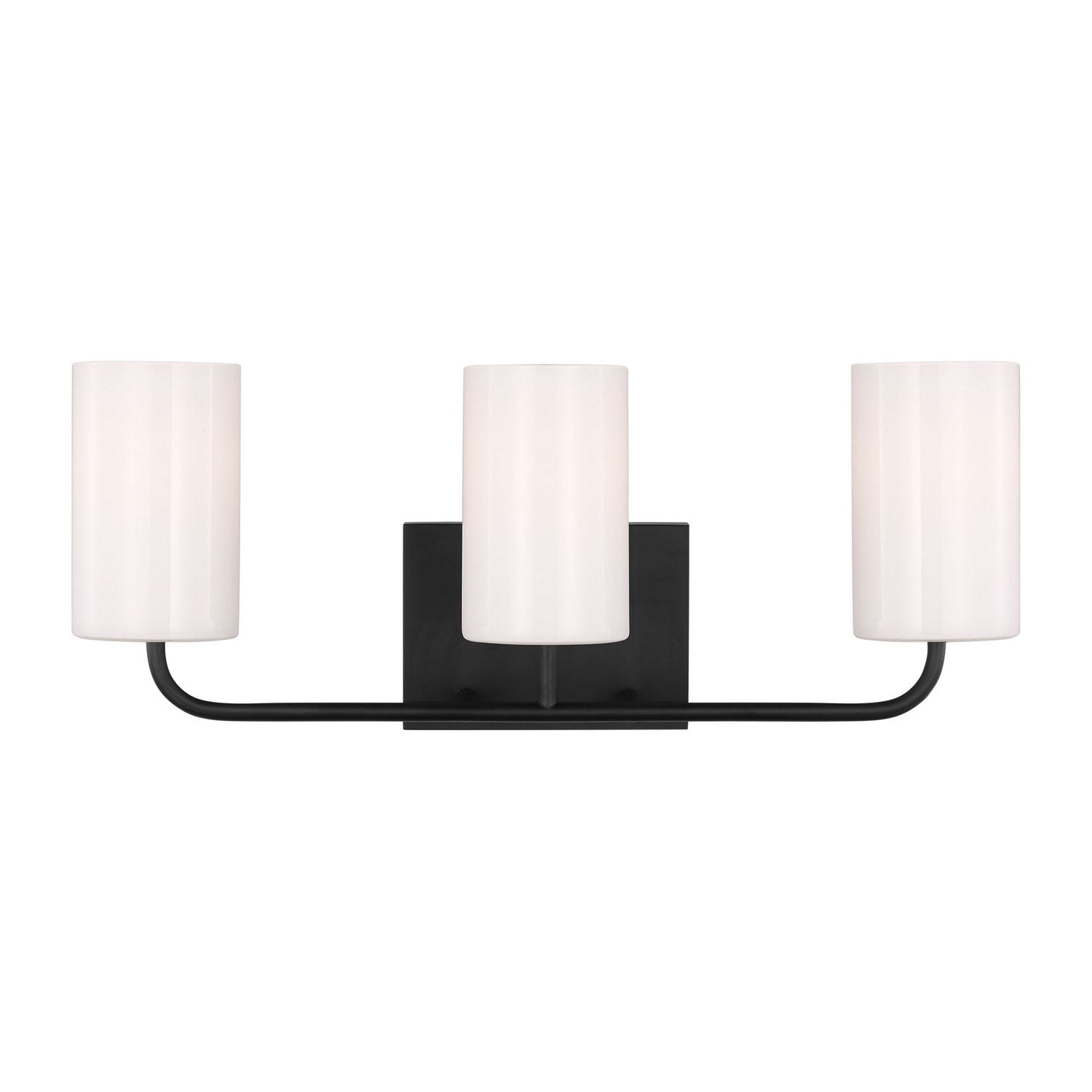 Generation Lighting - GLV1003EN3/MBK - Three Light Vanity - Rhett - Midnight Black