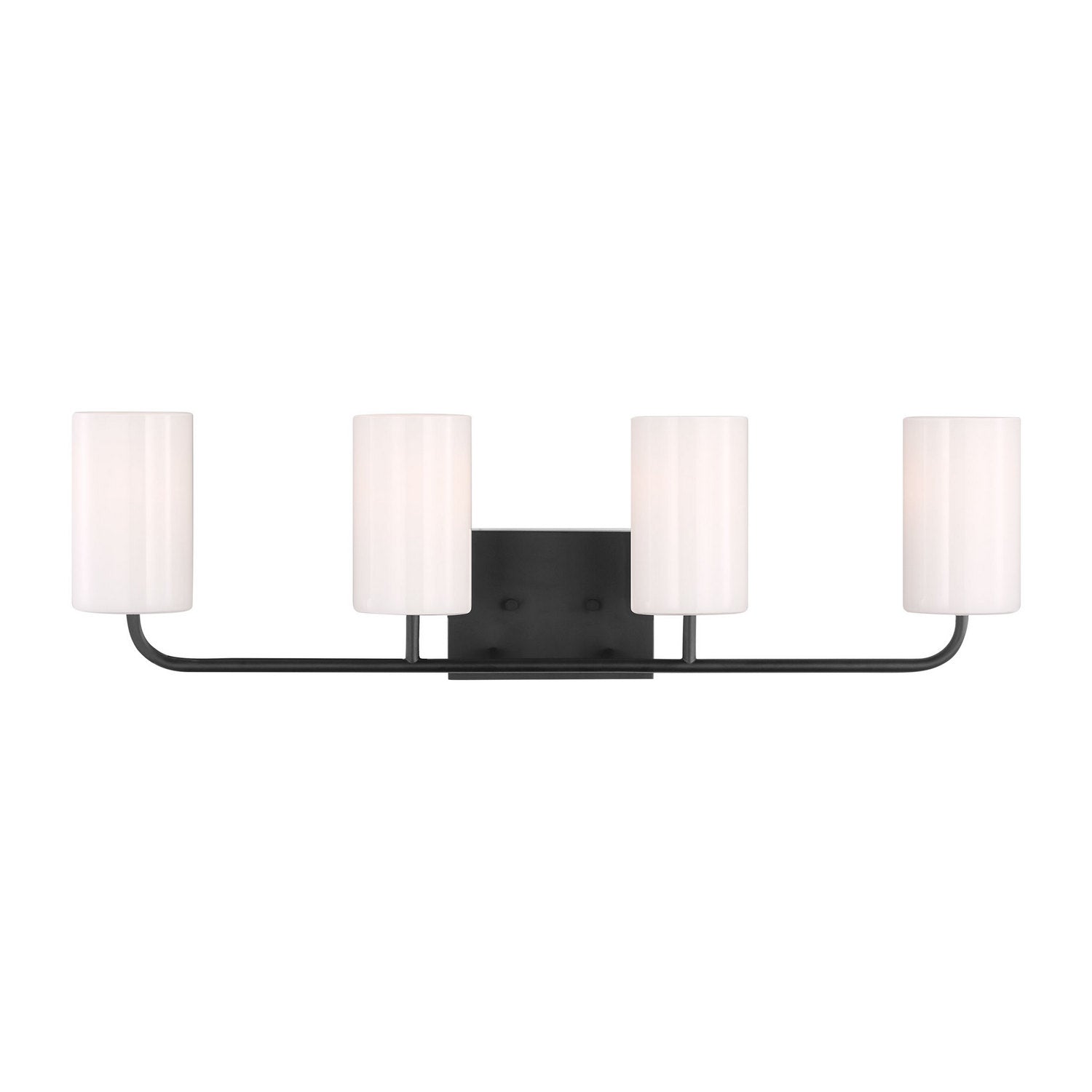 Generation Lighting - GLV1004EN3/MBK - Four Light Vanity - Rhett - Midnight Black