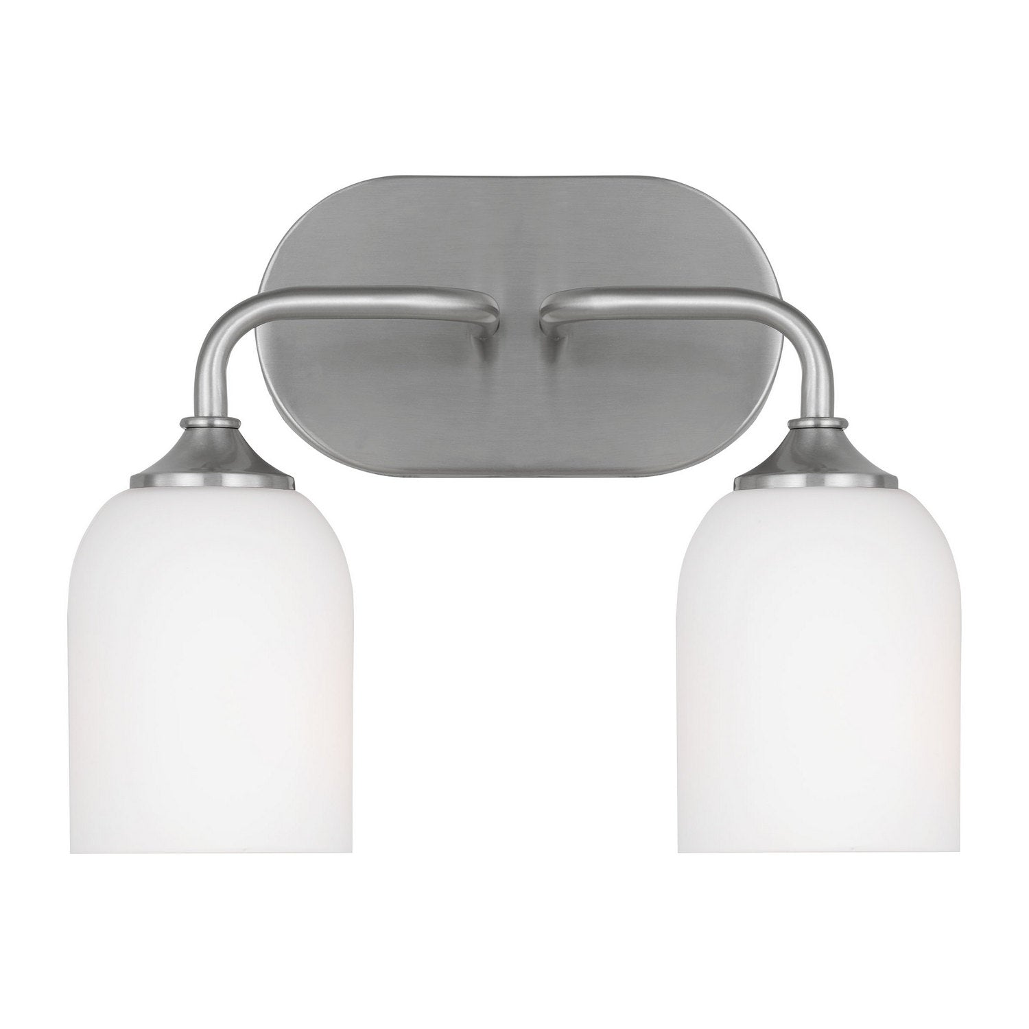 Generation Lighting - GLV1022EN3/BS - Two Light Vanity - Emile - Brushed Steel