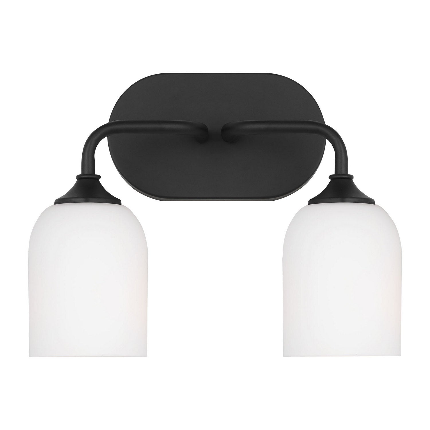 Generation Lighting - GLV1022EN3/MBK - Two Light Vanity - Emile - Midnight Black