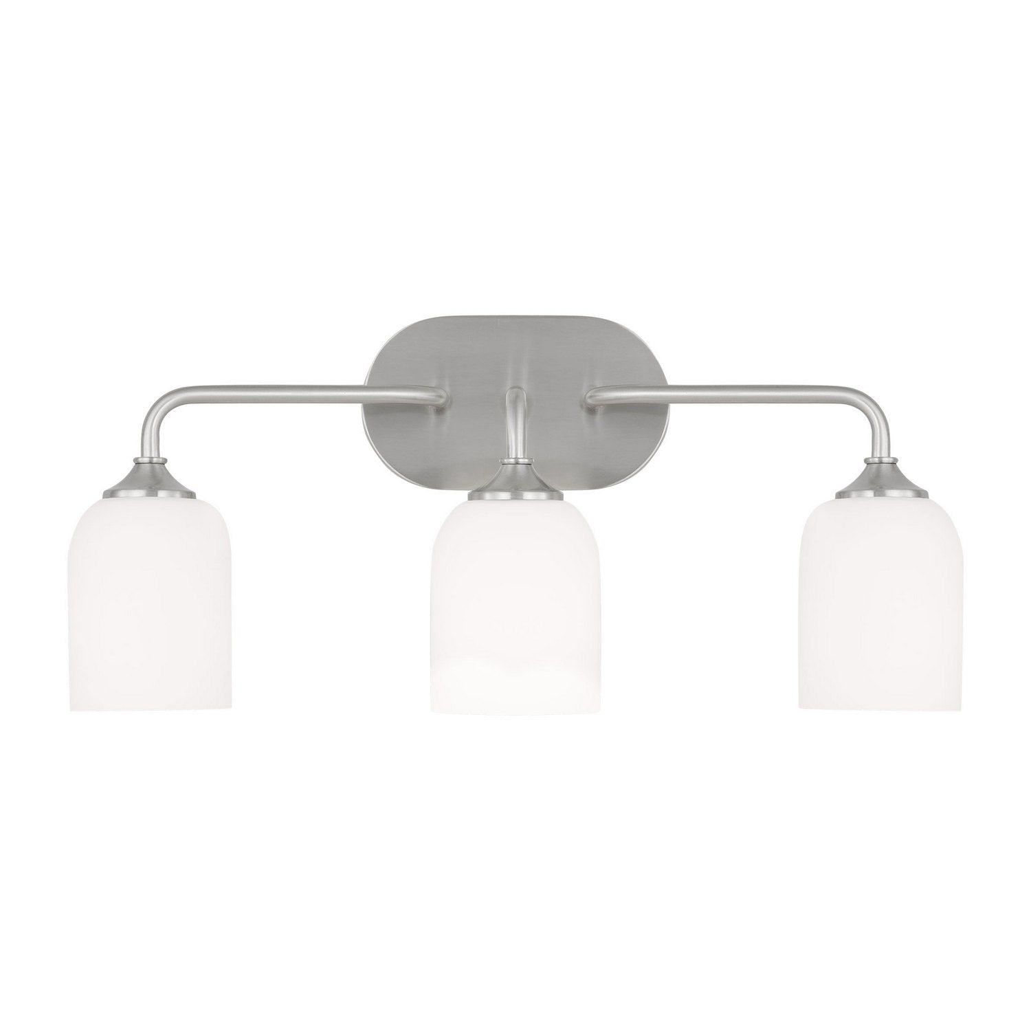 Generation Lighting - GLV1023EN3/BS - Three Light Vanity - Emile - Brushed Steel