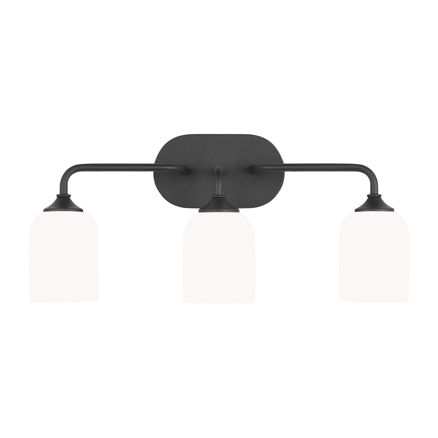 Generation Lighting - GLV1023EN3/MBK - Three Light Vanity - Emile - Midnight Black