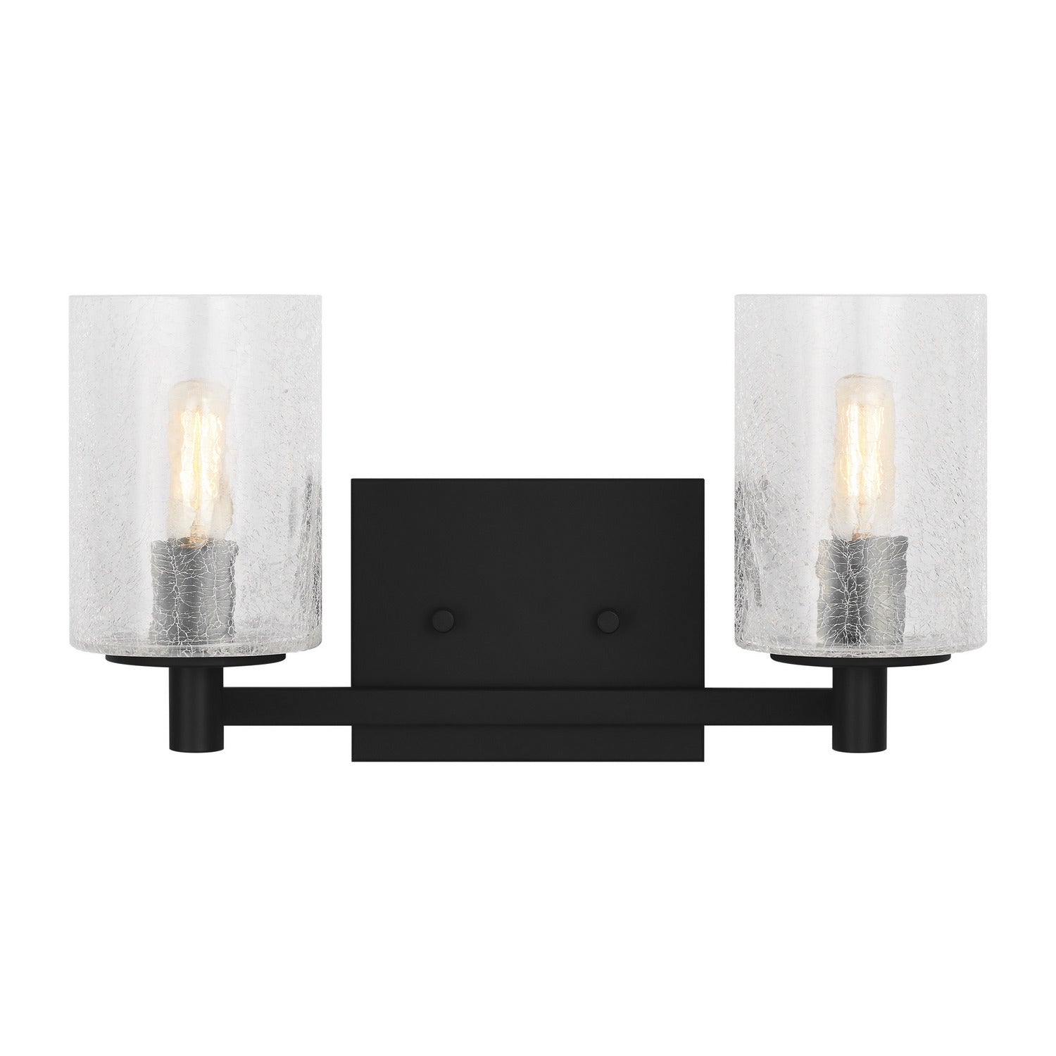 Generation Lighting - GLV1032EN/MBK - Two Light Wall / Bath - Parker - Midnight Black
