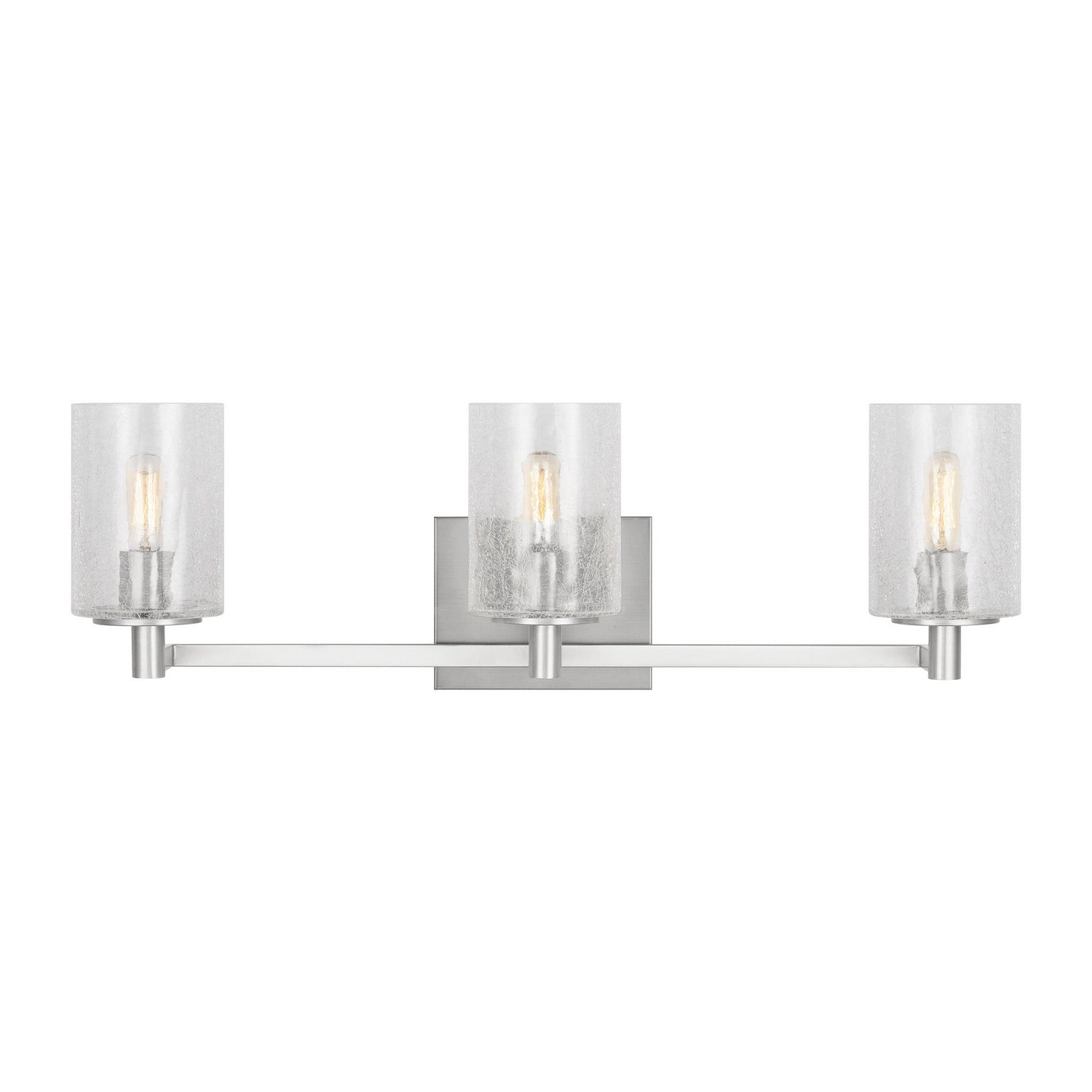 Generation Lighting - GLV1033EN/BS - Three Light Wall / Bath - Parker - Brushed Steel