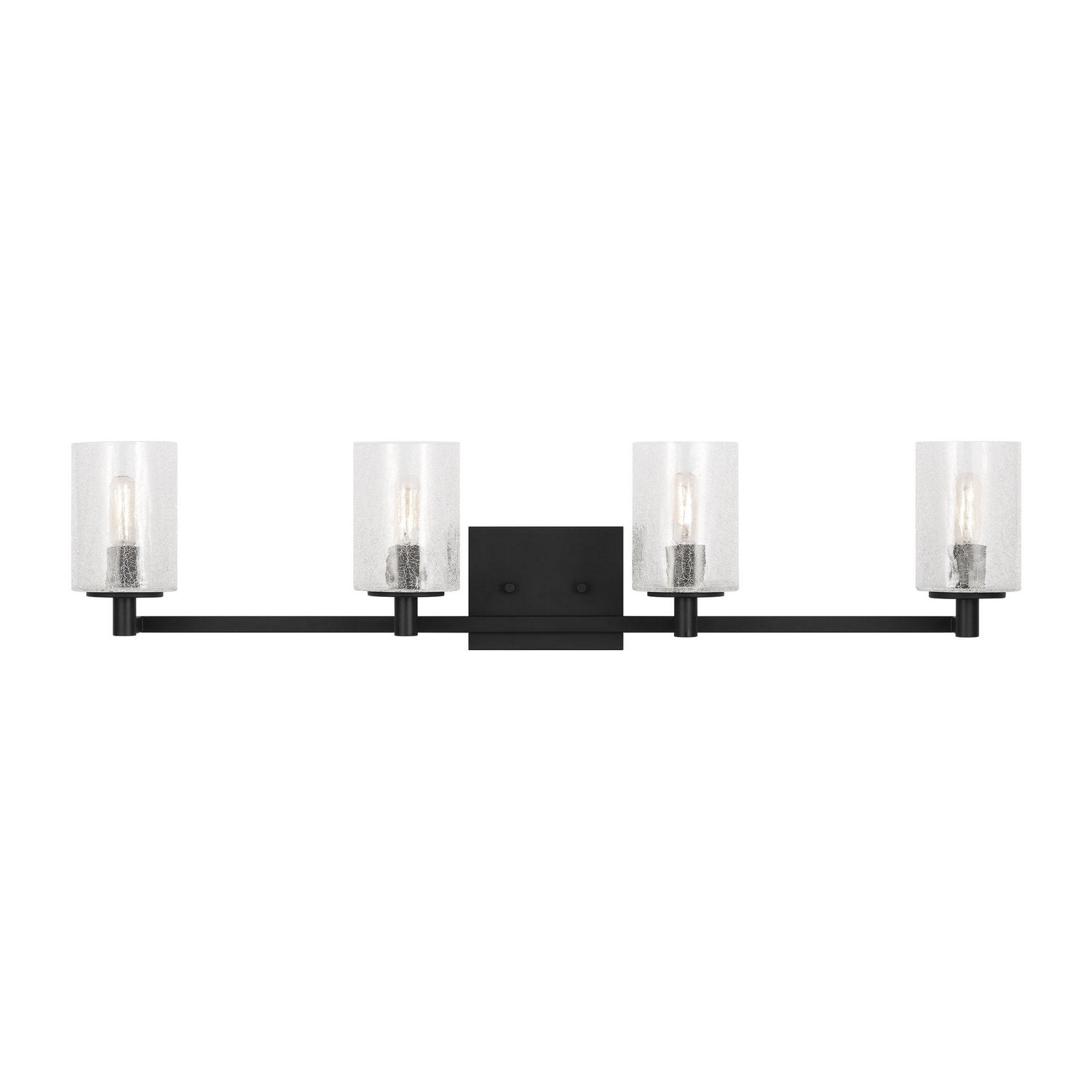 Generation Lighting - GLV1034EN/MBK - Four Light Wall / Bath - Parker - Midnight Black