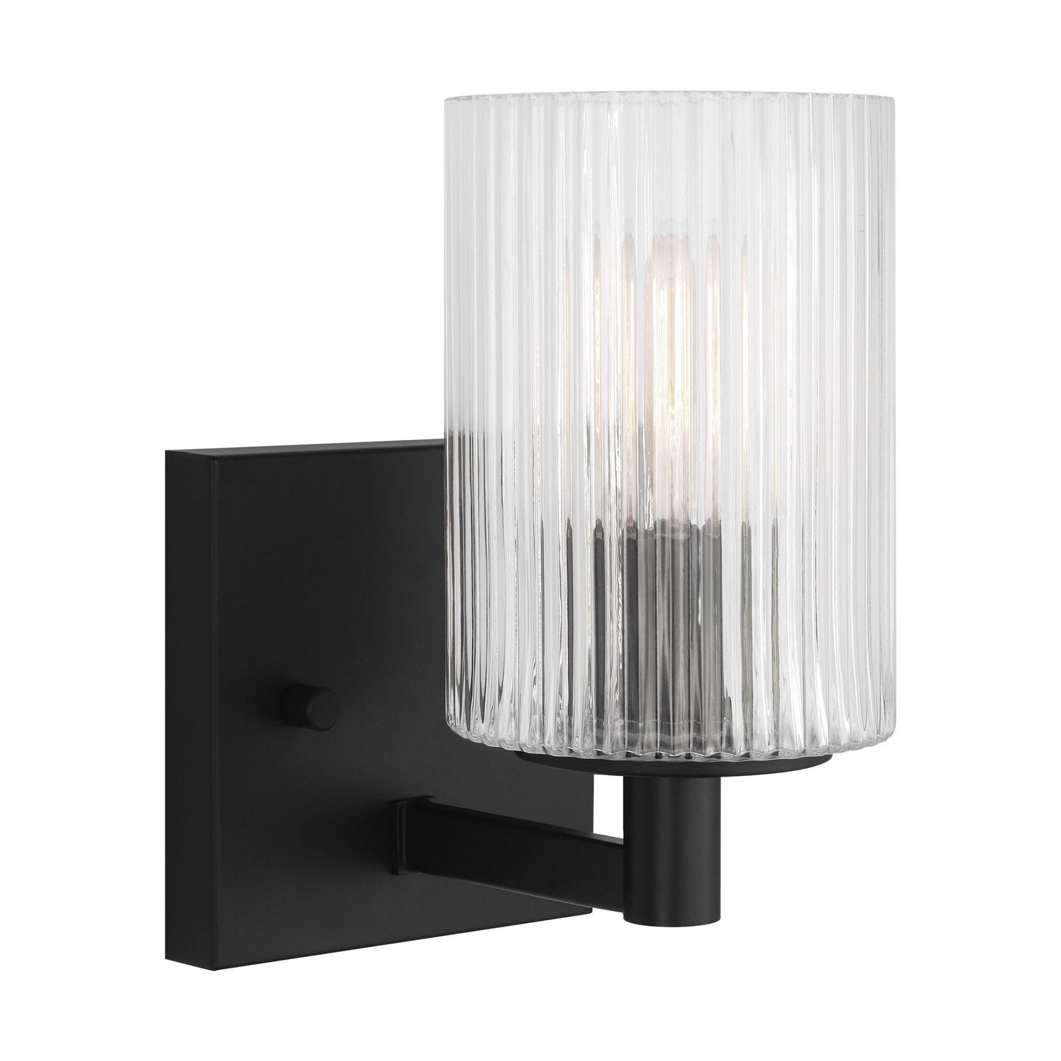 Generation Lighting - GLV1041EN/MBK - One Light Wall / Bath Sconce - Lando - Midnight Black