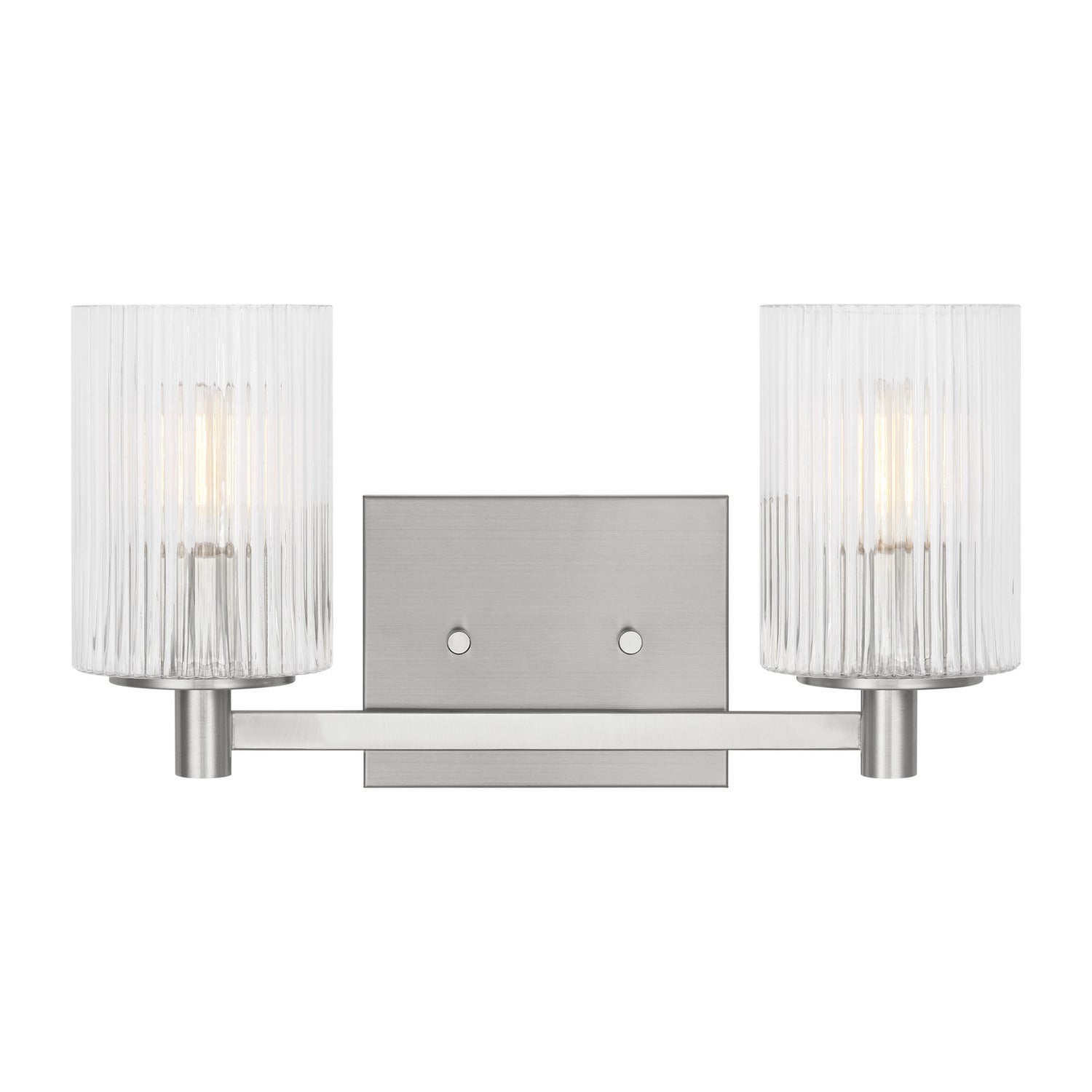 Generation Lighting - GLV1042EN/BS - Two Light Wall / Bath - Lando - Brushed Steel