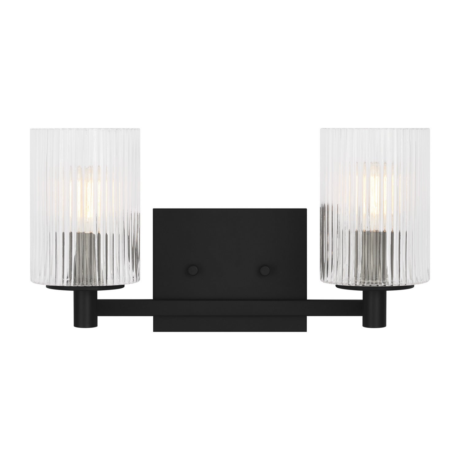 Generation Lighting - GLV1042EN/MBK - Two Light Wall / Bath - Lando - Midnight Black