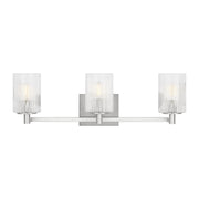 Generation Lighting - GLV1043EN/BS - Three Light Wall / Bath - Lando - Brushed Steel