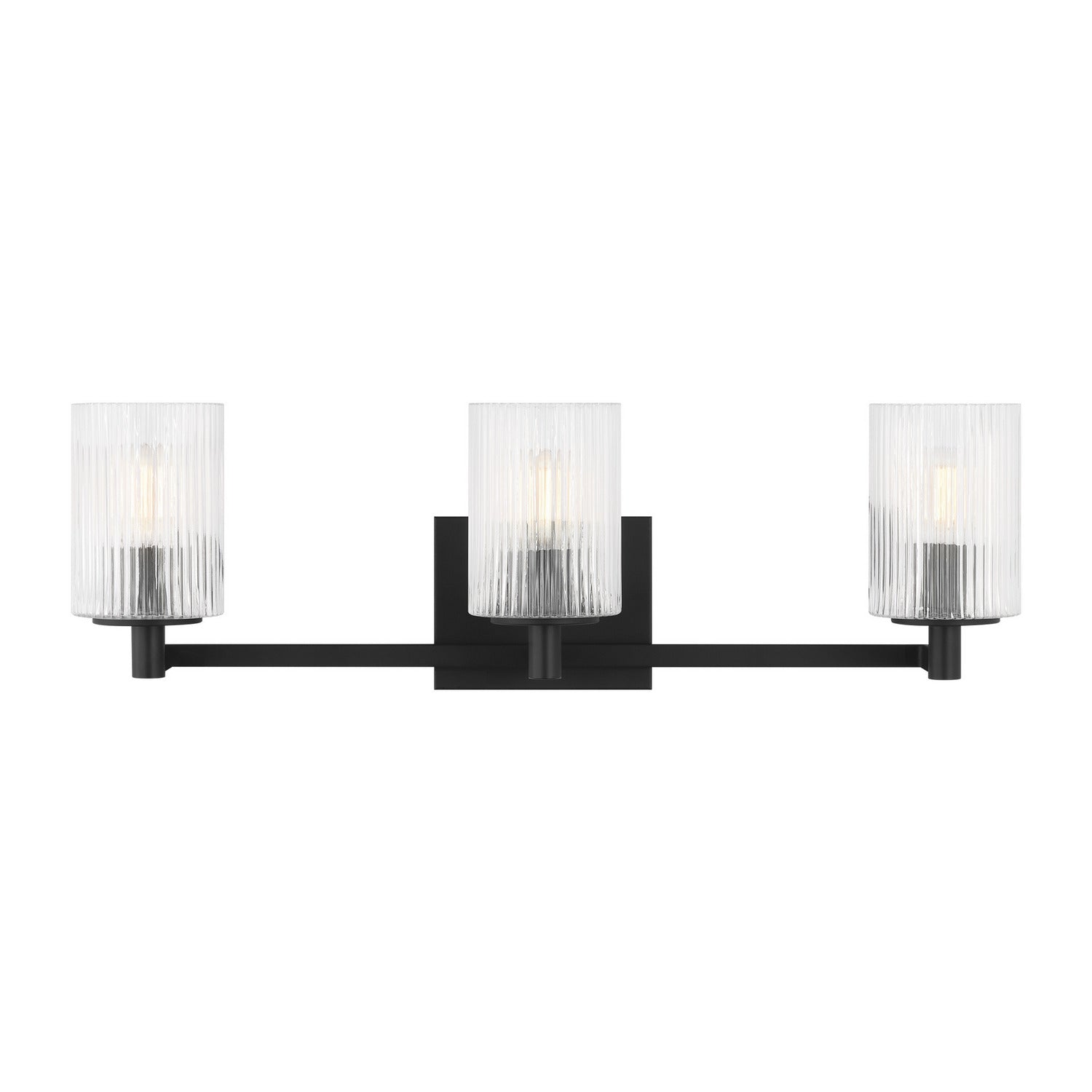 Generation Lighting - GLV1043EN/MBK - Three Light Wall / Bath - Lando - Midnight Black