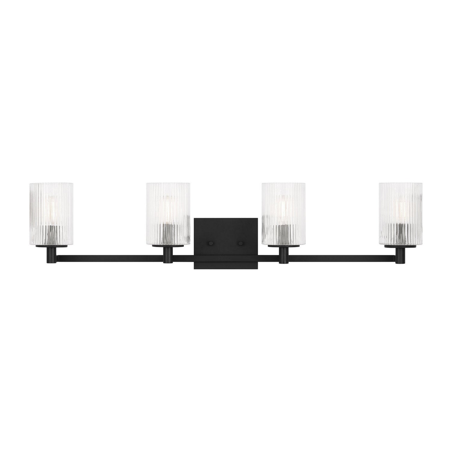 Generation Lighting - GLV1044EN/MBK - Four Light Wall / Bath - Lando - Midnight Black