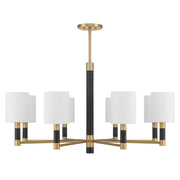 Savoy House - 1-4605-8-322 - Eight Light Chandelier - Conrad - Warm Brass