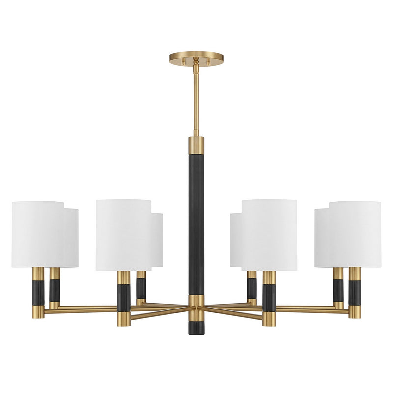 Savoy House - 1-4605-8-322 - Eight Light Chandelier - Conrad - Warm Brass