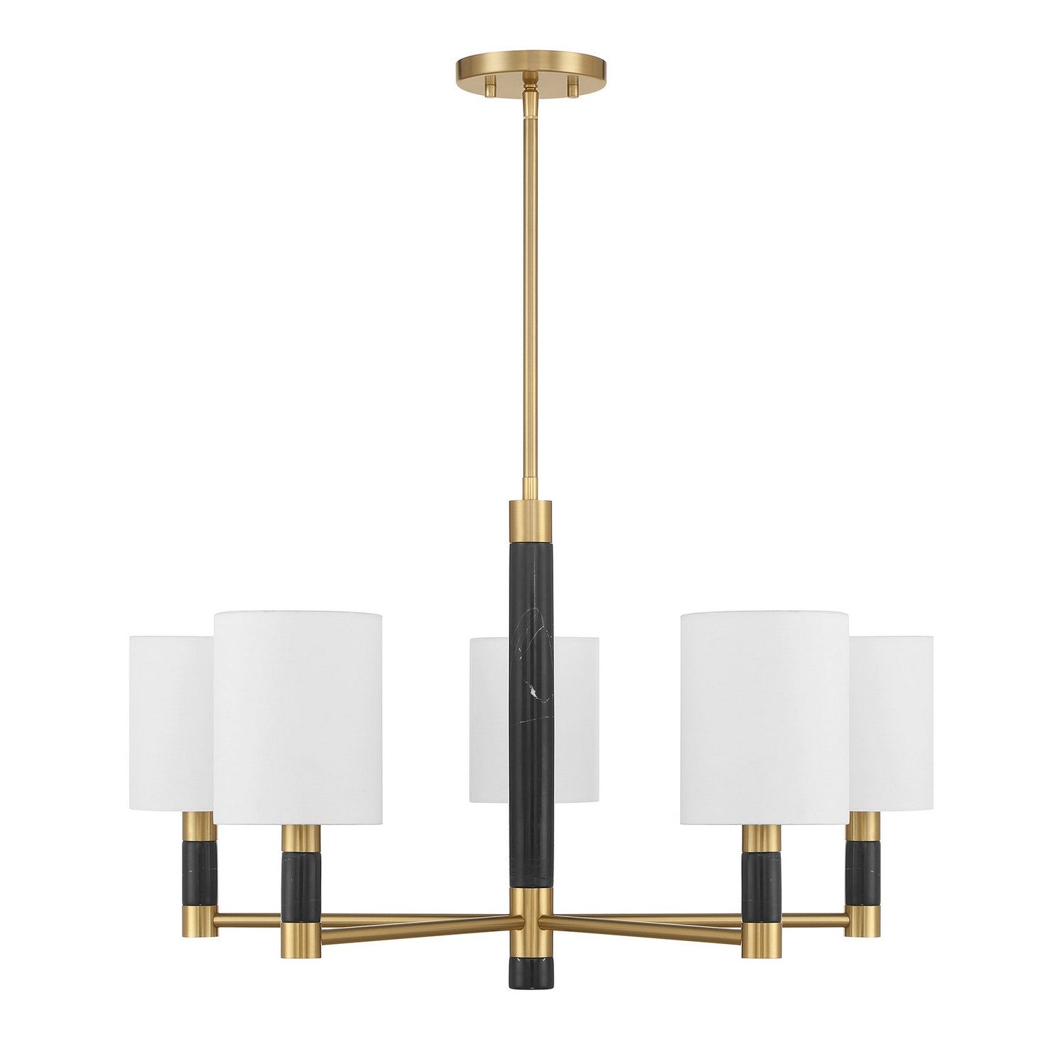 Savoy House - 1-4606-5-322 - Five Light Chandelier - Conrad - Warm Brass